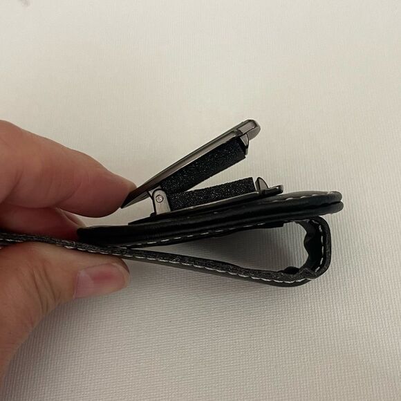 Honda Sunglass Holder for Car with Logo Black PU Leather NWT - Picture 6 of 10